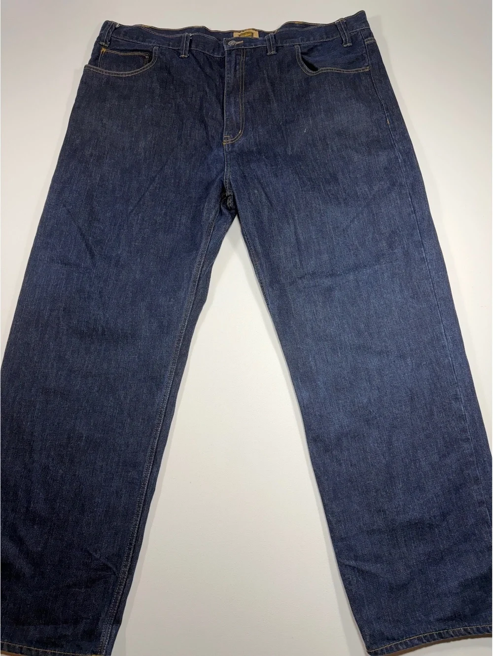 Foundry Supply Co Jeans Mens 46x32 Dark Wash Straight Leg Blue Denim